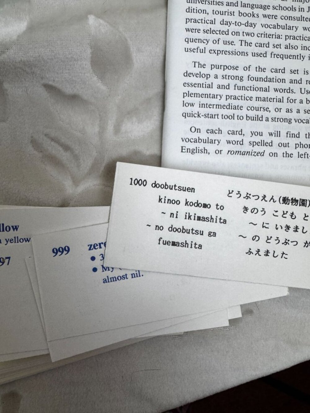 Japanese Vocabulary Flashcards By VIS-ED 1000 Words Academic Study Set - Picture 7 of 7